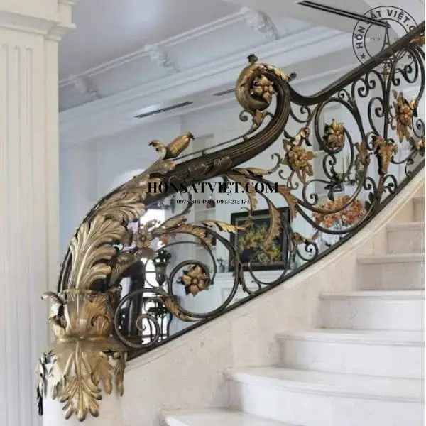 Lan Can Cầu Thang Sắt Nghệ Thuật HD1332 Độc Lạ - Điểm Nhấn Cá Tính Cho Không Gian