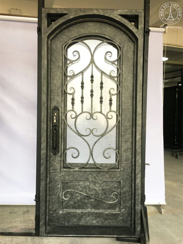 Mẫu cổng 1 cánh sơn màu cổ đồng Mẫu cổng 1 cánh sơn màu cổ đồng