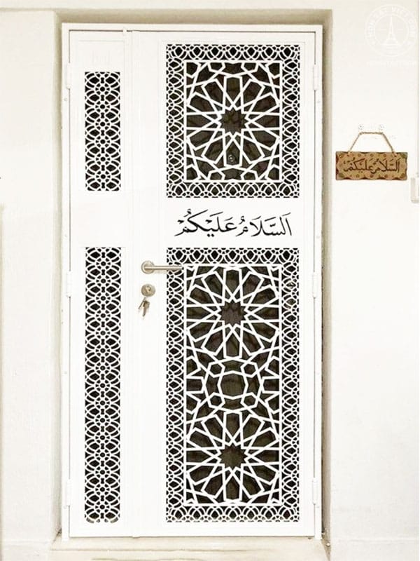 Cổng 1 cánh CNC hình bông hoa Cổng 1 cánh CNC hình bông hoa