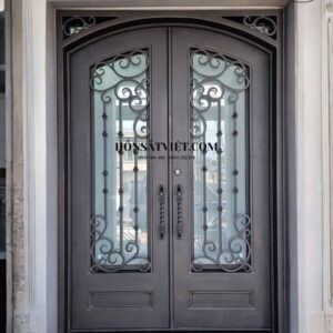 Cửa Sắt 2 Cánh TD2105 màu đen sang trọng