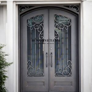 Cửa Sắt 2 Cánh TD2107 Kiểu Dáng Độc Đáo, Sang Trọng