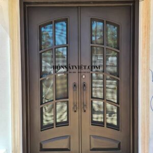 Cửa Sắt 2 Cánh TD2110 Sơn Tĩnh Điện Màu Bền Đẹp