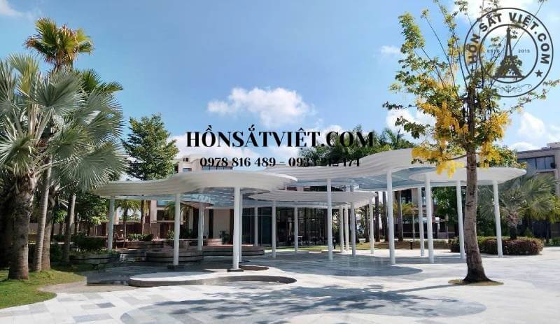 Mái vòm độc đáo góp phần tạo điểm nhấn cho công viên tại Quận 9