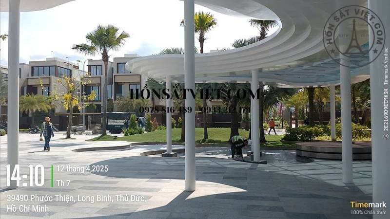 Thi công mái vòm với thiết kế sáng tạo tại khu dân cư Phước Thiện