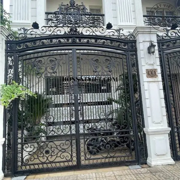 Cổng nhà hiện đại MG5315 hoa văn sắt nghệ thuật Cổng nhà hiện đại MG5315 hoa văn sắt nghệ thuật