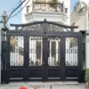 Cổng Nhà Hiện Đai MG5340 Hoa Văn Đơn Giản Đẹp