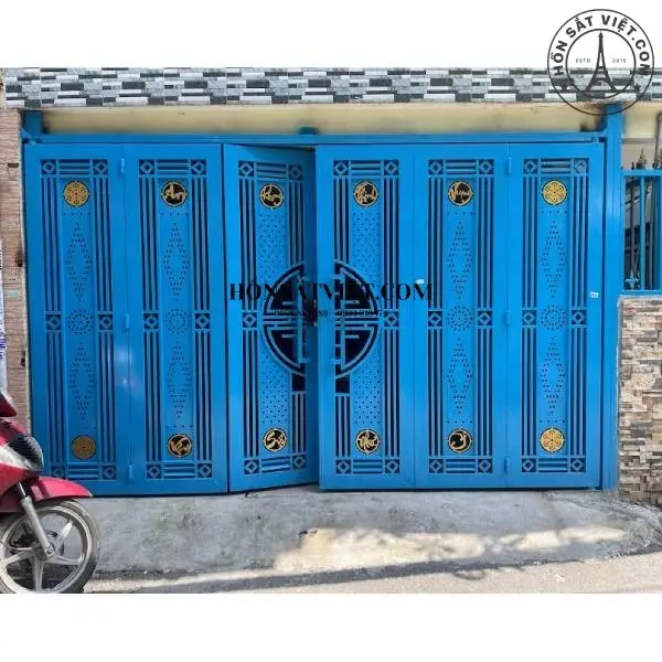 Cổng Nhà Hiện Đại MG5345 Nhà Phố Màu Xanh Độc Đáo Cổng Nhà Hiện Đại MG5345 Nhà Phố Màu Xanh Độc Đáo