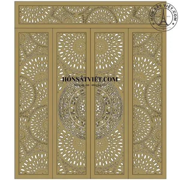 Cổng sắt CNC CNC3711 hoa văn tân cổ điển Cổng sắt CNC CNC3711 hoa văn tân cổ điển