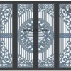Cổng sắt CNC CNC3712 phong cách châu Âu