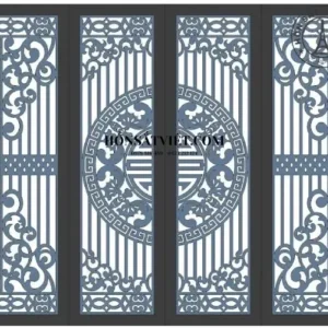 Cổng sắt CNC CNC3712 phong cách châu Âu