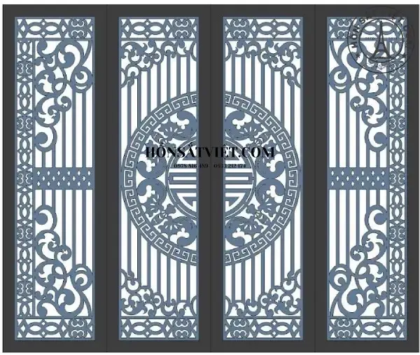 Cổng sắt CNC CNC3712 phong cách châu Âu Cổng sắt CNC CNC3712 phong cách châu Âu