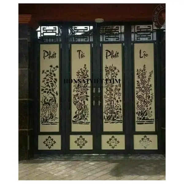 Cổng sắt CNC CNC3730 hoa văn đẹp mắt Cổng sắt CNC CNC3730 hoa văn đẹp mắt