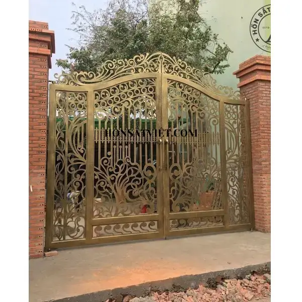 Cổng sắt CNC CNC3743 hoa văn tinh tế Cổng sắt CNC CNC3743 hoa văn tinh tế
