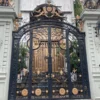 Cổng sắt mỹ thuật 4 cánh ARG4602 kiểu dáng hoàng gia với chi tiết chạm khắc cầu kỳ