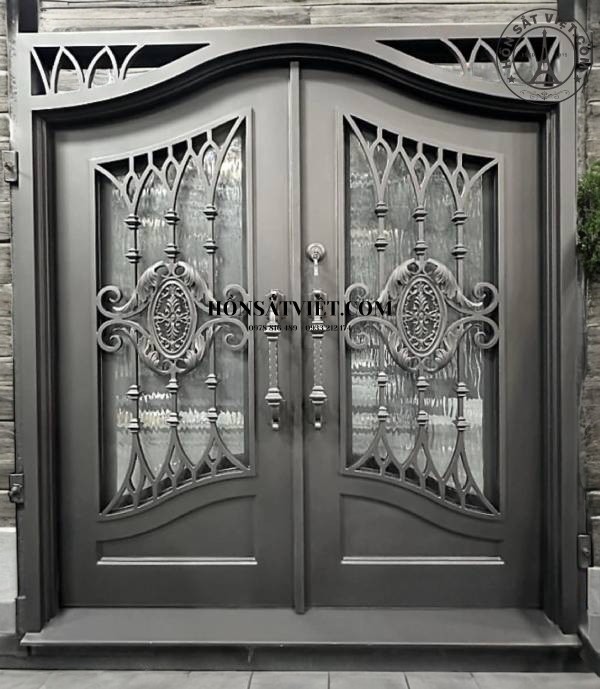 Cửa Sắt 2 Cánh TD2128 Tay Mở Truyền Thống - Cứng Cáp Và Đẹp Mắt Cửa Sắt 2 Cánh TD2128 Tay Mở Truyền Thống - Cứng Cáp Và Đẹp Mắt