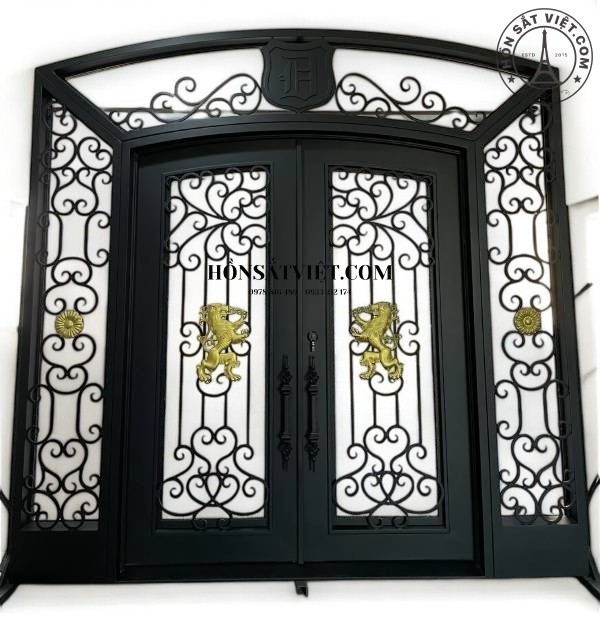 Cửa Sắt 2 Cánh TD2133 Hoa Văn Tinh Xảo - Nghệ Thuật Và Đẳng Cấp Cửa Sắt 2 Cánh TD2133 Hoa Văn Tinh Xảo - Nghệ Thuật Và Đẳng Cấp