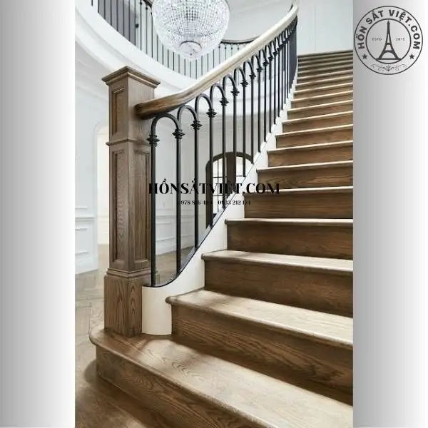 Lan Can Cầu Thang Sắt HR1401 Cho Nhà Phố - Hiện Đại Và Tinh Tế Lan Can Cầu Thang Sắt HR1401 Cho Nhà Phố - Hiện Đại Và Tinh Tế