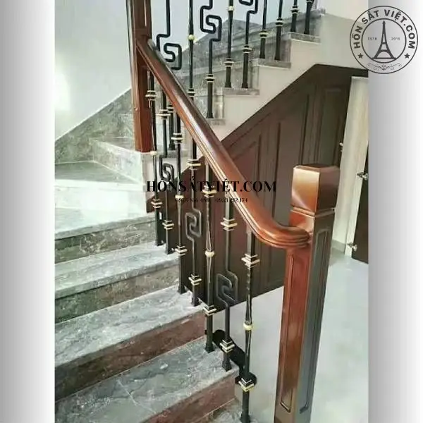 Lan Can Cầu Thang Sắt HR1411 Hiện Đại -Thiết Kế Lạ Mắt Và Độc Đáo Lan Can Cầu Thang Sắt HR1411 Hiện Đại -Thiết Kế Lạ Mắt Và Độc Đáo