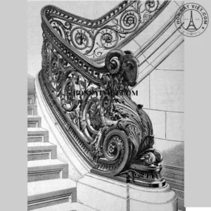 Lan Can Sắt Mỹ Thuật AWR5314 Dáng Lượn - Thiết Kế Độc Lạ Và Ấn Tượng