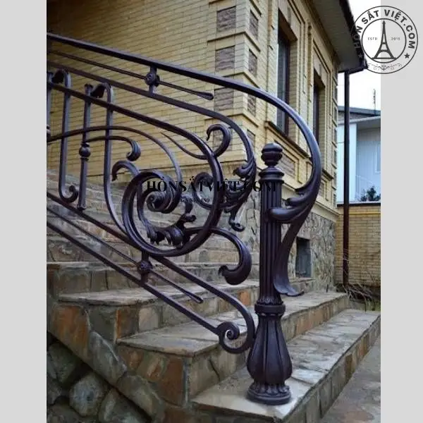 Lan Can Sắt Mỹ Thuật AWR5370 Tại Sài Gòn Màu Đen Cuốn Hút Lan Can Sắt Mỹ Thuật AWR5370 Tại Sài Gòn Màu Đen Cuốn Hút