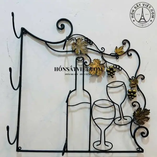 Kệ Để Rượu WS2606 Hoa Văn Kệ Để Rượu WS2606 Hoa Văn