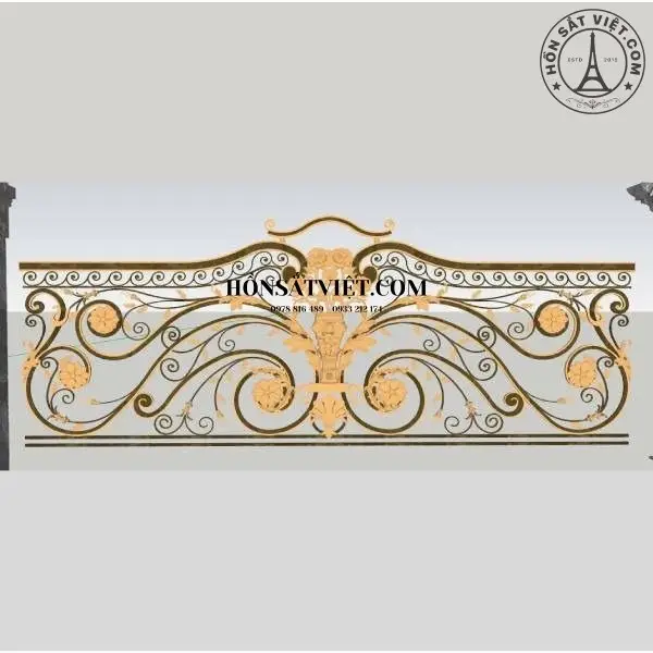 Lan Can Ban Công Sắt BR2812 Uốn Lượn Phong Cách Tân Cổ Điển Lan Can Ban Công Sắt BR2812 Uốn Lượn Phong Cách Tân Cổ Điển