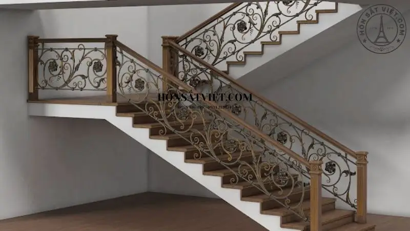 Lan can gác lửng sang trọng và an toàn Lan can gác lửng sang trọng và an toàn