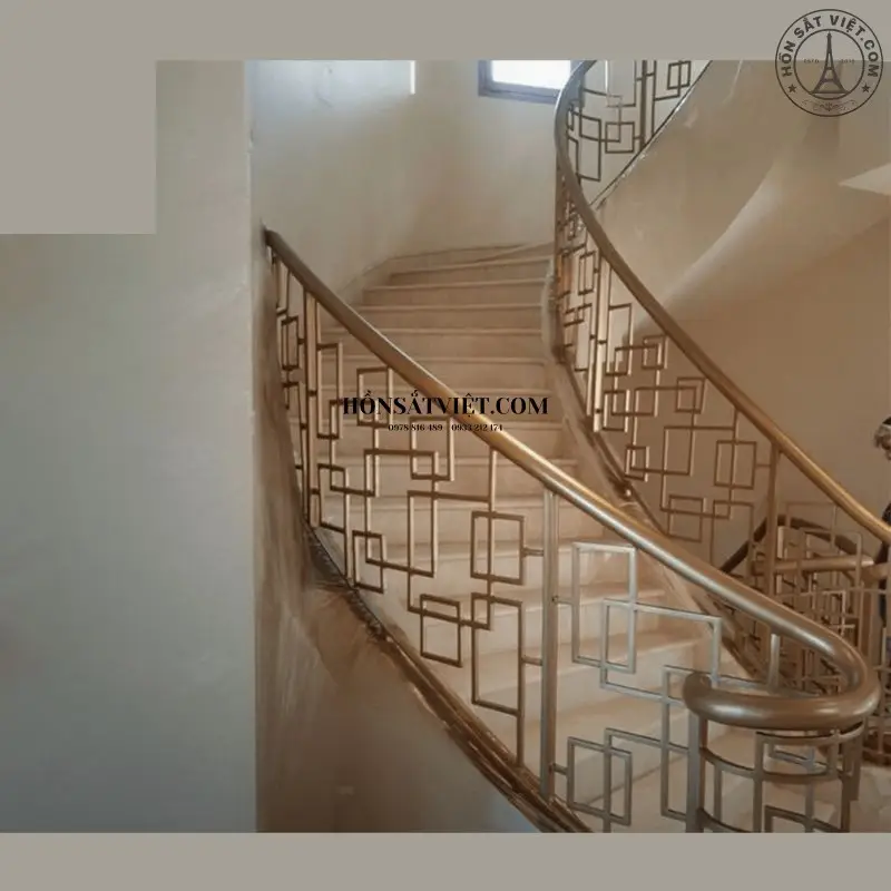 Lan can cầu thang CNC độc đáo, mang lại sự sang trọng Lan can cầu thang CNC độc đáo, mang lại sự sang trọng