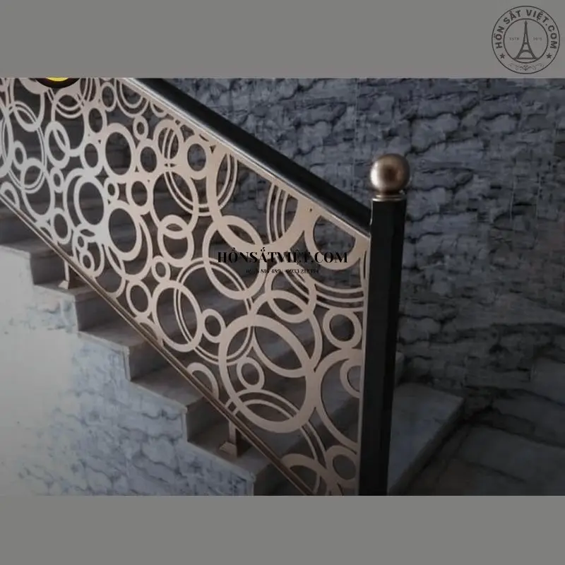 Lan can CNC màu đồng mang phng cách cổ điển Lan can CNC màu đồng mang phng cách cổ điển