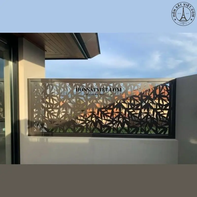 Lan can ban công sắt CNC ngoài trời bền đẹp, chống ăn mòn Lan can ban công sắt CNC ngoài trời bền đẹp, chống ăn mòn